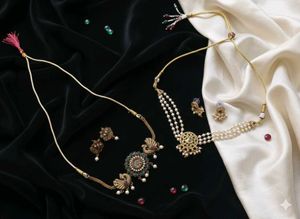 Elegant Antique Finish Necklace Set