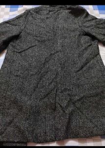 Elegant Grey Wool Blend Coat