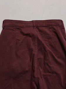 Burgundy Cargo Pants