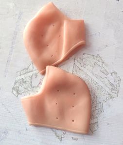 Half Silicon Gel Anti Crack Heel / Heel Support Gel Ped Half Heel Socks / Foot Pain Relief For Anti Crack Heel Support