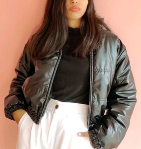 Black Bomber Jacket For Women