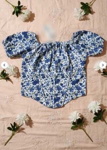 Floral Corset Crop Top