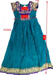 Traditional Embroidered Long Dress for Girl 4-7age