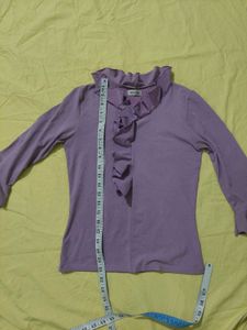 Lavender long sleeve top