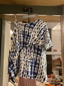 Tie-Dye One Shoulder Top