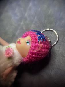 Set Of 6 Doll Keychains