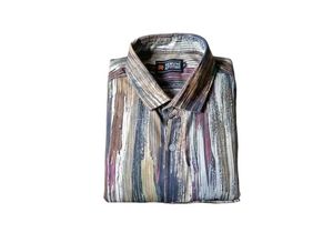 Abstract Print Button-Down Shirt