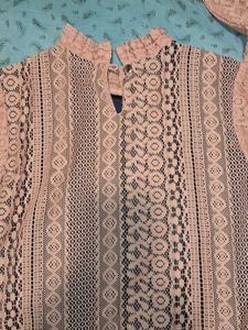 Lace Mock Neck Top