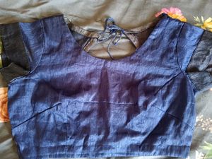 &#34;Gorgeous Printed Blue Saree&#34;🥻🫶🏻
