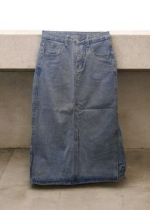 Denim Skirt (Below Knee Length)