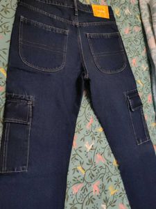 Banana Club Navy Blue Jeans Almost New - Baggy Fit