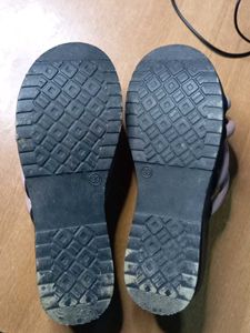 JLO Knot Detail Slide Sandals - Size 8