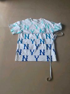 White Shirt  For Men With Overall Design