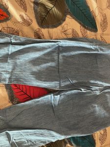 Light Blue Casual Pants