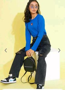 Straight Fit Mildly Distressed Jeans