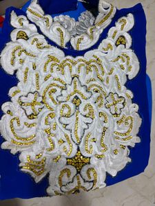 Royal Blue Embellished Kurta