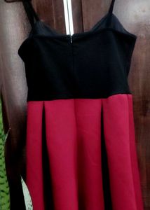 Black &amp; Red Wine Dress