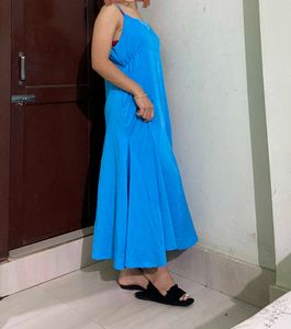 Elegant Blue Lace Bralette