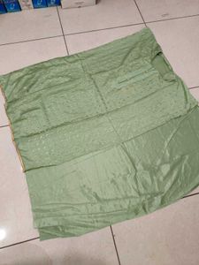unstitched pista green kurta
