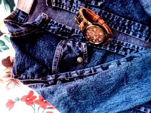 Trinding Colar Nevy Blue Denim Jacket 🆕🆕🆕🆕🆕💯