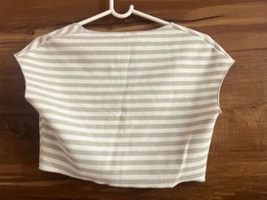 Zara knit Striped Crop Top