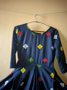 Women Traditional Embroidery Short Dress