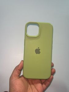 iPhone15 silicon Case - Light Green
