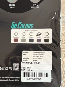 Kraze Blutooth Neckband