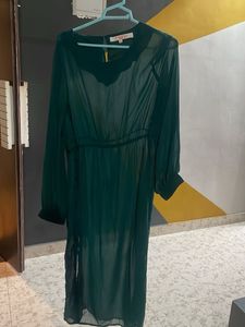 Elegant Green Maxi Dress