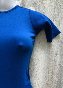 Blue Fit &amp; Flare Dress