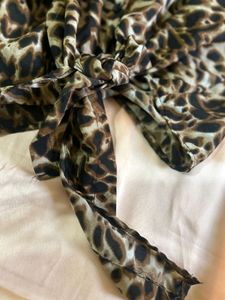 New Animal Printed, Shirt-styled Knot-detail