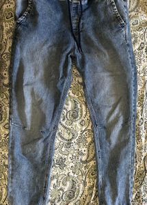 Zudio Stylish Blue Denim Joggers