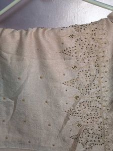 Elegant Ethnic Cream Color Saree