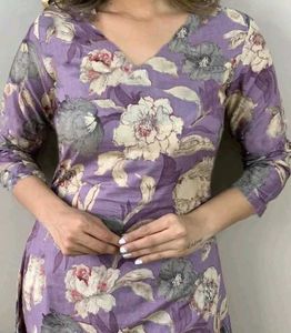Floral Print Kurta Pant Set
