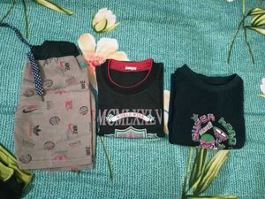 Nicker Set And T-shirt Combo