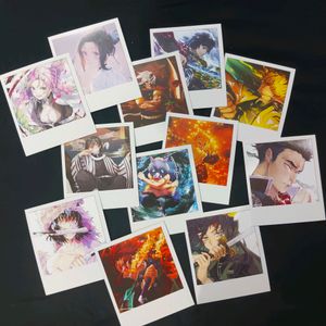 Pack Of 12 Demon Slayer Anime Polaroid Photocards