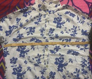 Pure Cotton Long Shirt Dress