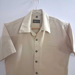 PRICE DROP: Stylish, Beige Half Sleeves Shirt