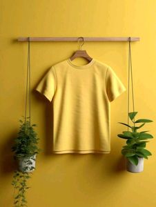 WOMEN Simple Yellow T-Shirt
