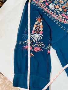 5xl Women Regular Fit Georgette Afghani Kurta Set