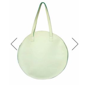 Sturdy Round Tote Bag - Mint Green