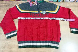 Retro Colorblock Knit Pullover
