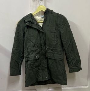 Olive Green Hooded Parka