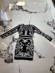 Elegant Black & White Dress