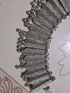 Silver Tone Choker Necklace