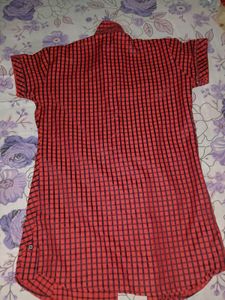 Red &amp; Black Checked Shirt