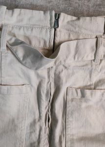 White Denim Skirt