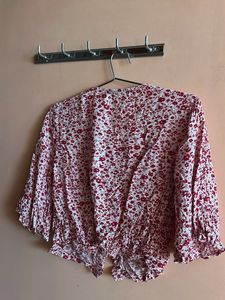 Floral Print Crop Top