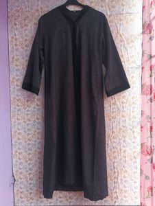 Elegant Black Floral Abaya