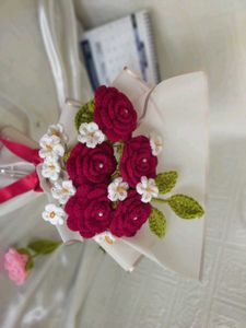 Crochet Rose Bouquet